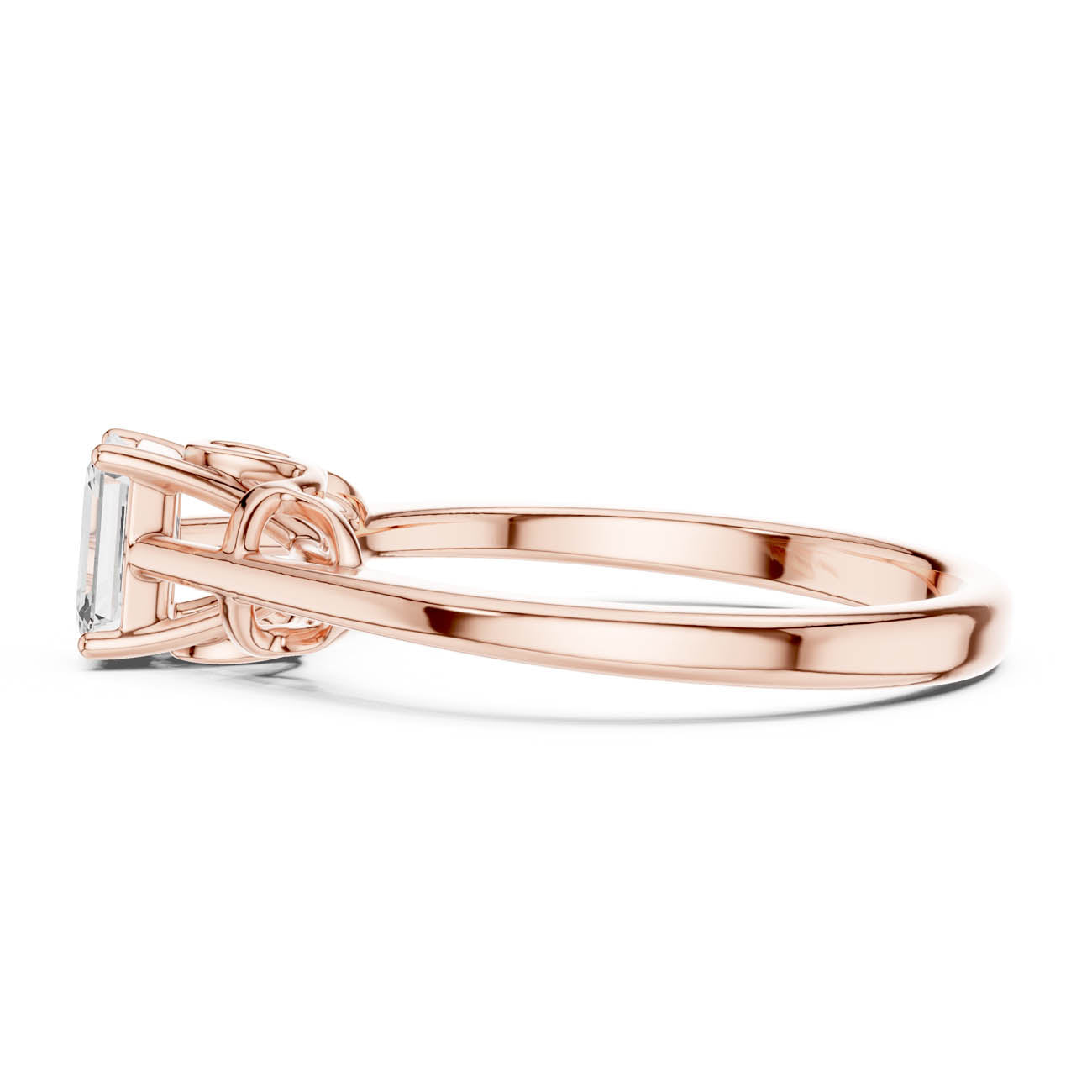 .43 Ct. Emerald-Cut Diamond Ring with Ornate Openwork Basket (DDLR-483) 12