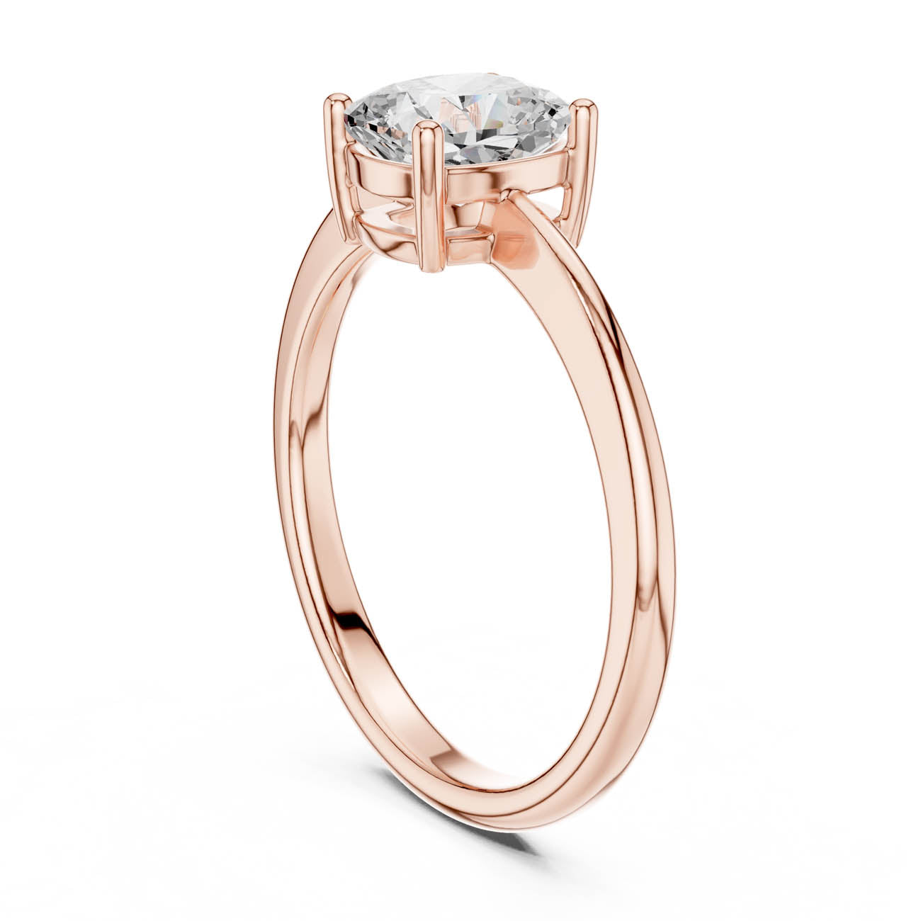 1.07 Ct. Cushion-Cut Diamond Solitaire Ring (DDLR-501) 8