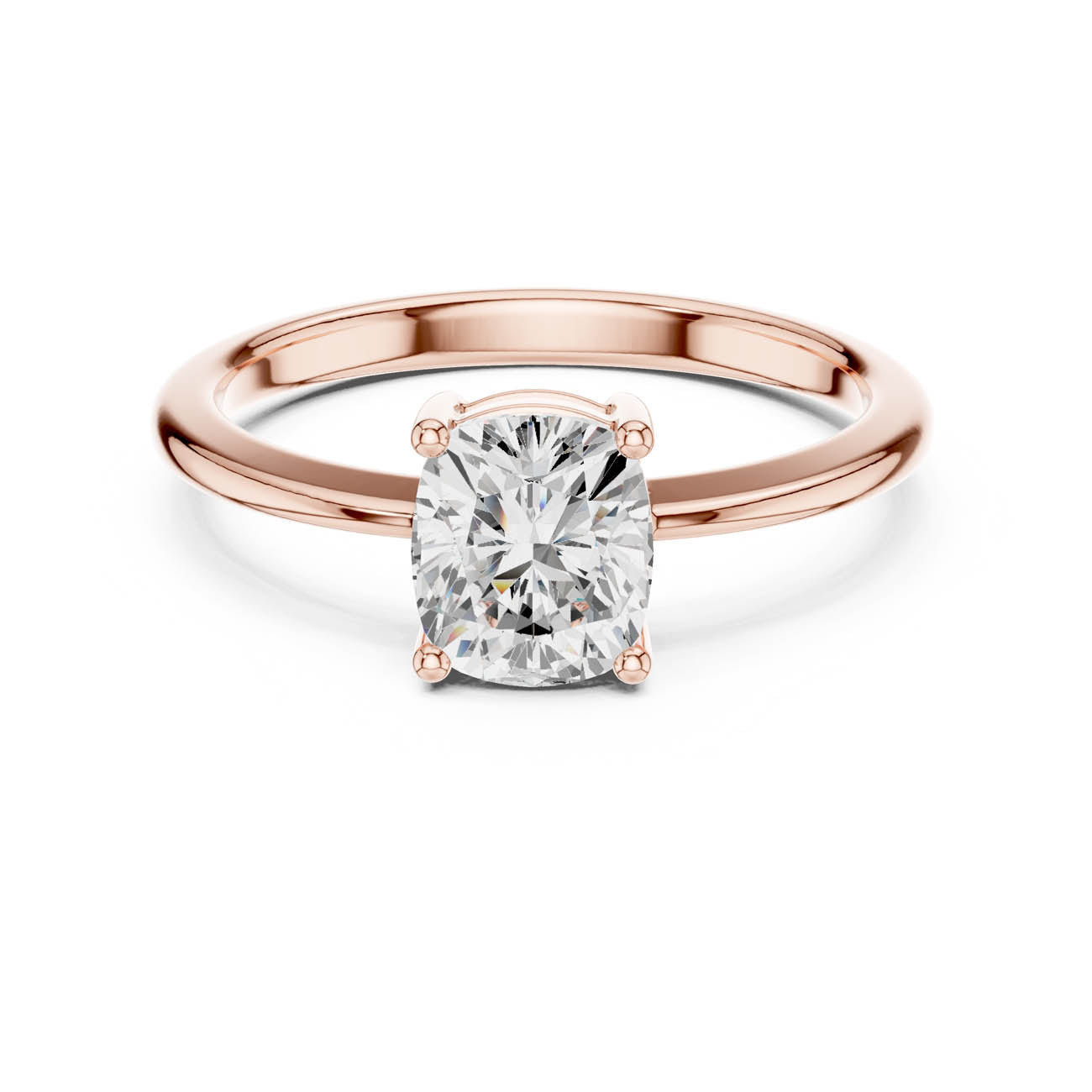 1.07 Ct. Cushion-Cut Diamond Solitaire Ring (DDLR-501) 5
