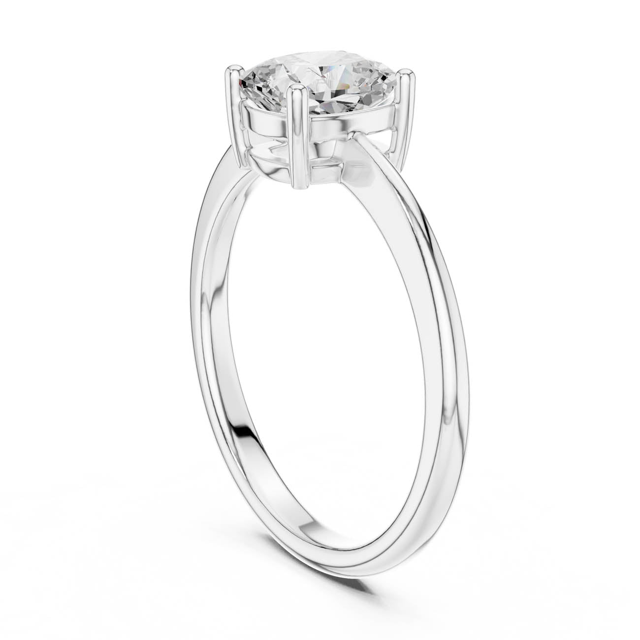 1.07 Ct. Cushion-Cut Diamond Solitaire Ring (DDLR-501) 9