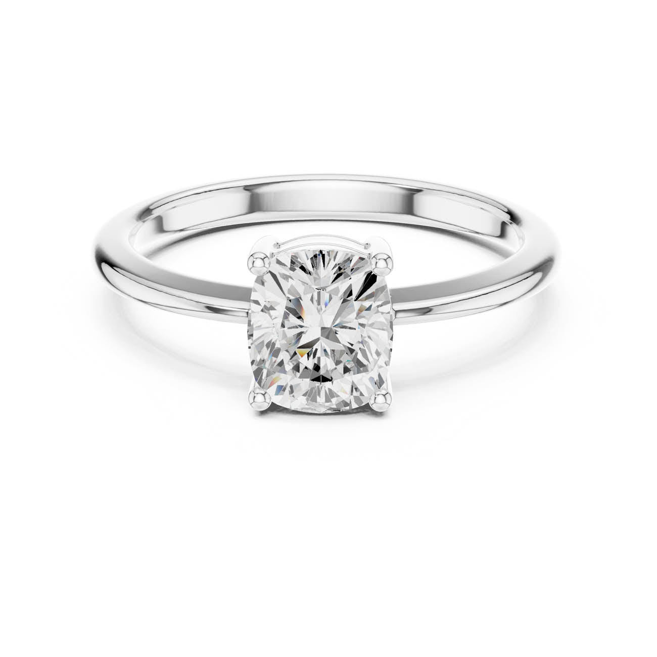 1.07 Ct. Cushion-Cut Diamond Solitaire Ring (DDLR-501) 7