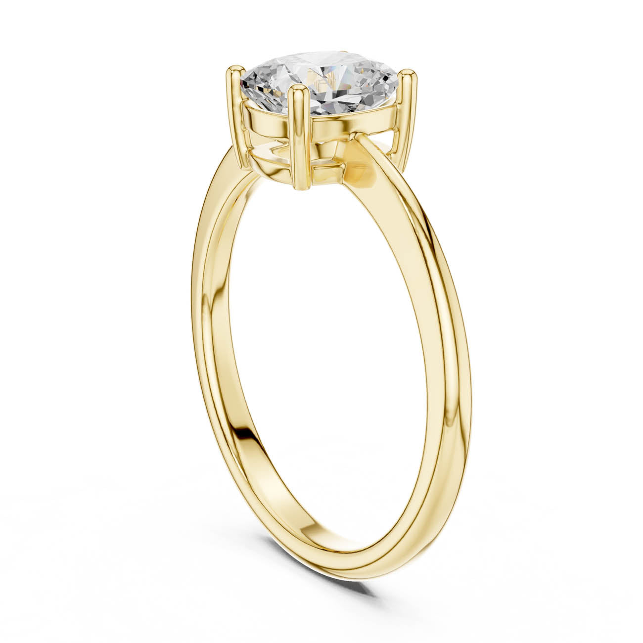 1.07 Ct. Cushion-Cut Diamond Solitaire Ring (DDLR-501) 3