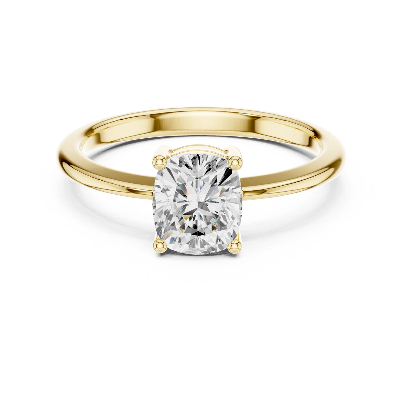 1.07 Ct. Cushion-Cut Diamond Solitaire Ring (DDLR-501)
