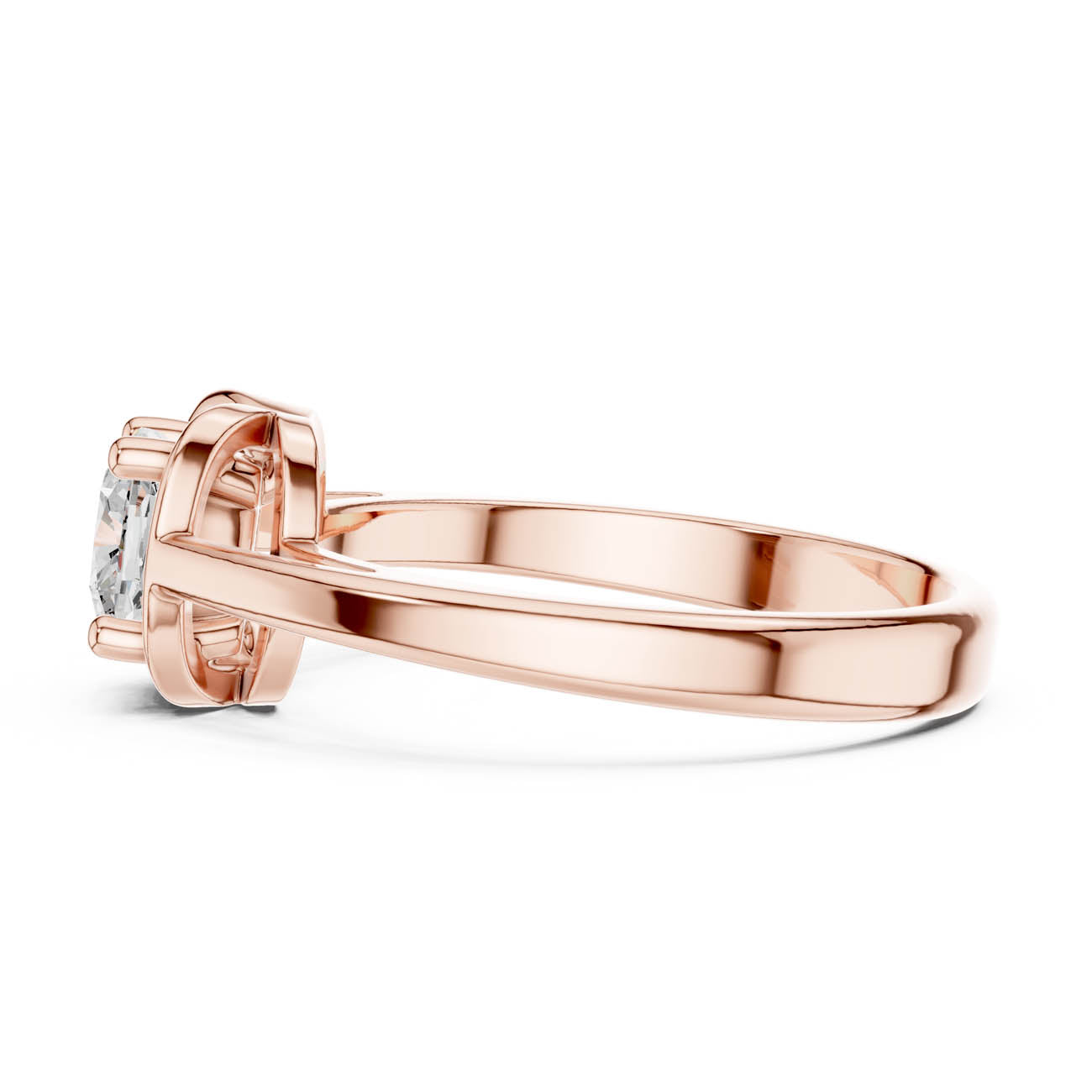 .77 Ct. Cushion-Cut Diamond Solitaire with Architectural Nested Setting (DDLR-503) 11