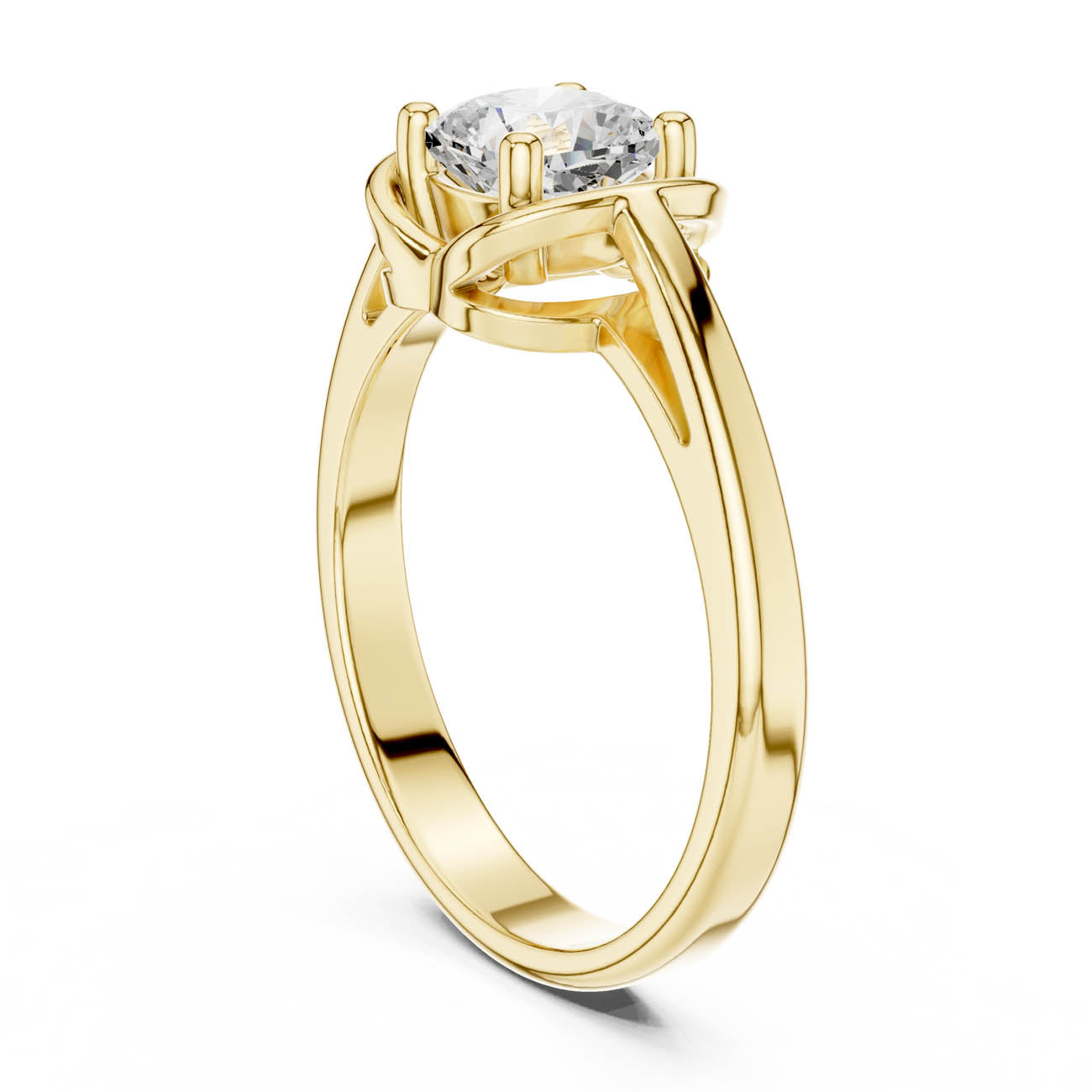 .77 Ct. Cushion-Cut Diamond Solitaire with Architectural Nested Setting (DDLR-503) 3