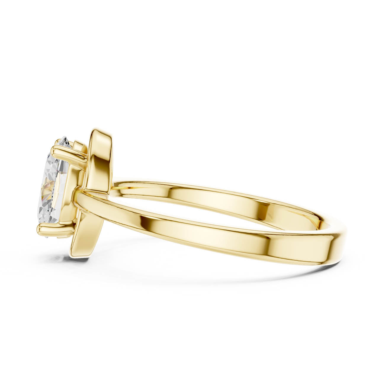 .94 Ct. Oval-Cut Diamond Solitaire with Architectural Nested Setting (DDLR-508) 10