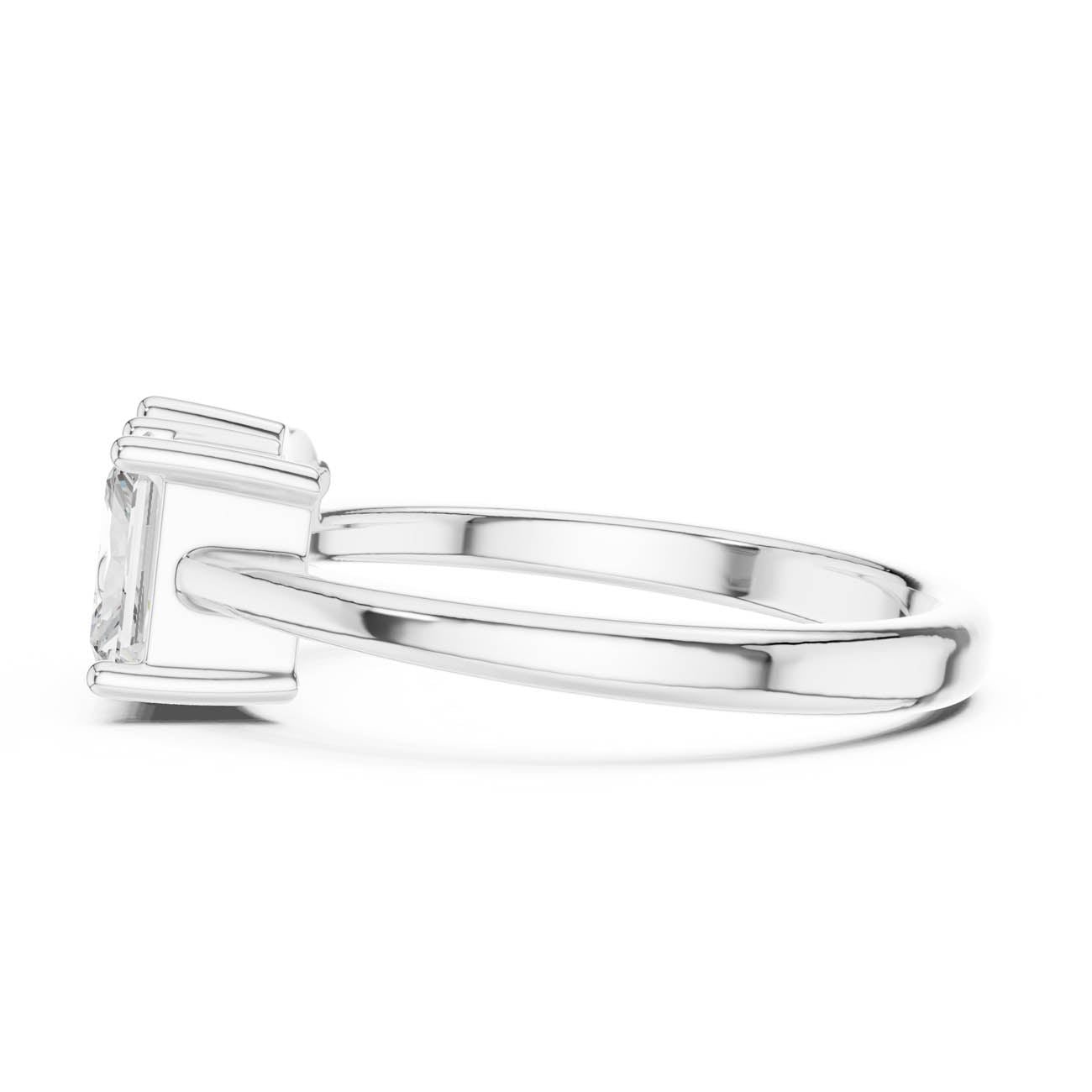 1.14 Ct. Pear and Radiant-Cut Two-Stone Duo Ring (DDLR-526) 11