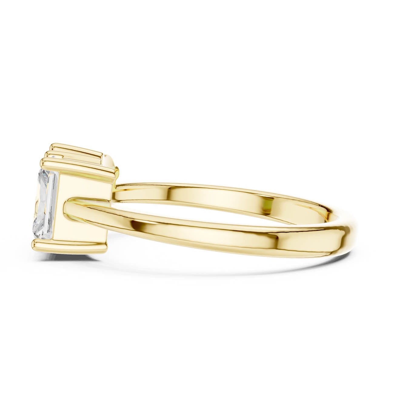 1.14 Ct. Pear and Radiant-Cut Two-Stone Duo Ring (DDLR-526) 4