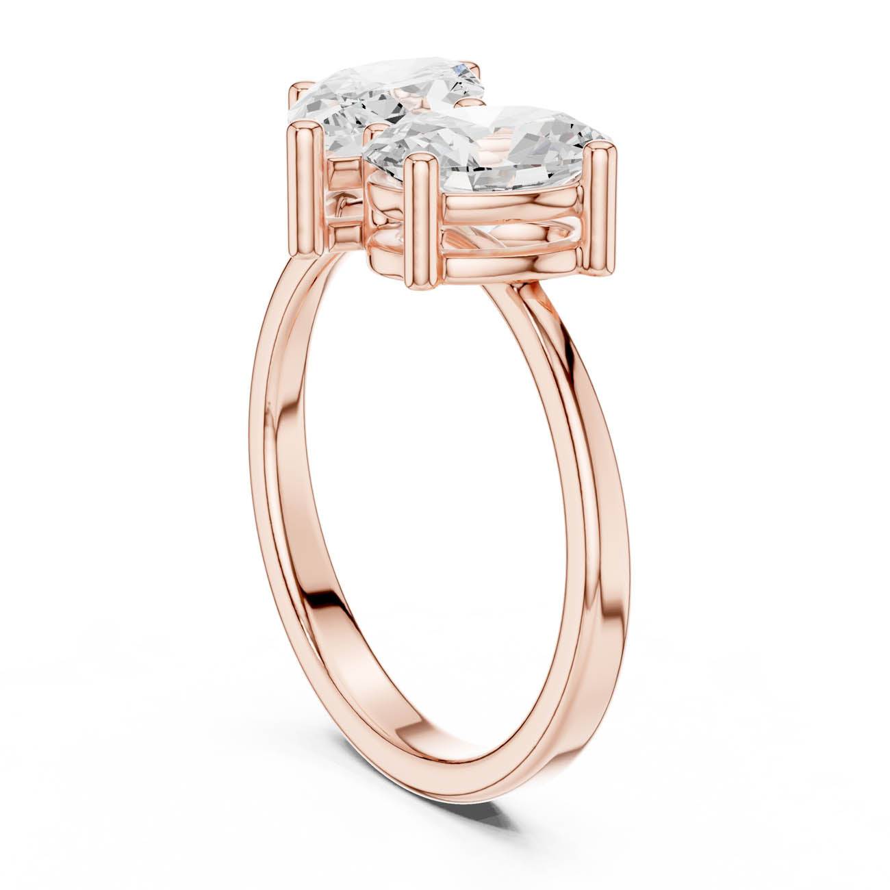 2.03 Ct. Marquise and Oval-Cut Two-Stone Duo Ring (DDLR-532) 9