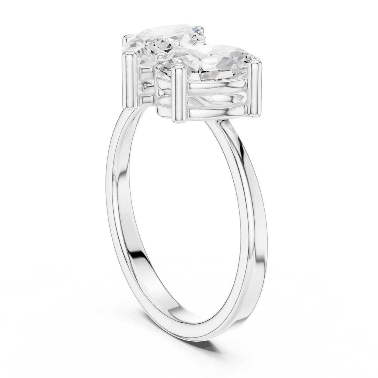 2.03 Ct. Marquise and Oval-Cut Two-Stone Duo Ring (DDLR-532) 10