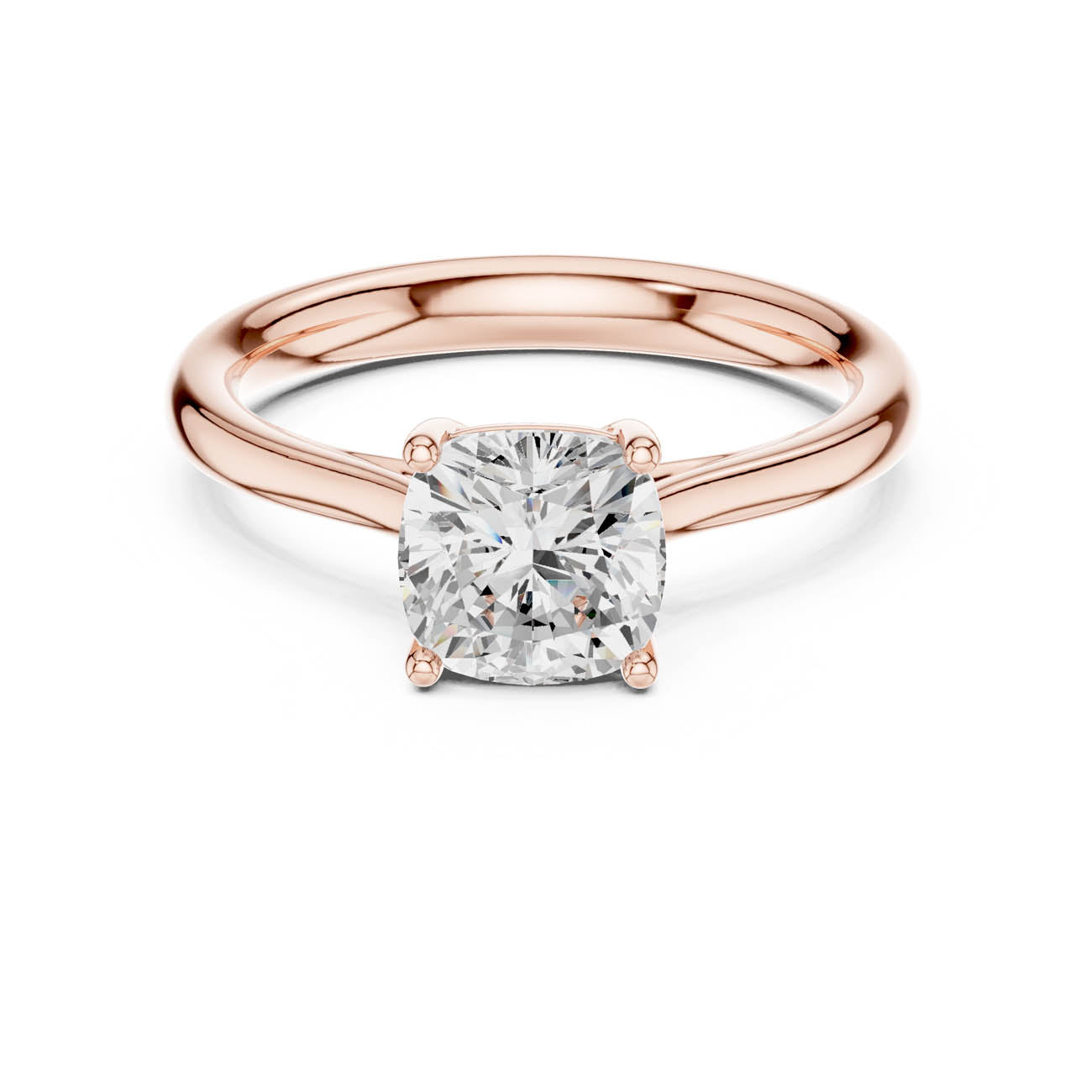 1.12 Ct. Cushion-Cut Diamond Solitaire Ring (DDLR-536) 7