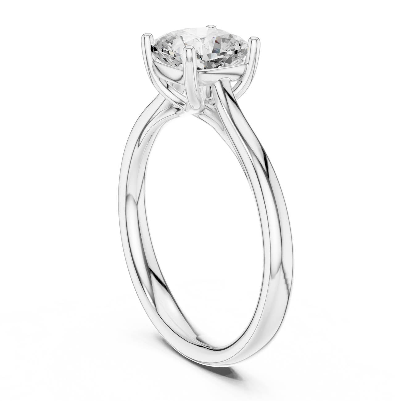 1.12 Ct. Cushion-Cut Diamond Solitaire Ring (DDLR-536) 10