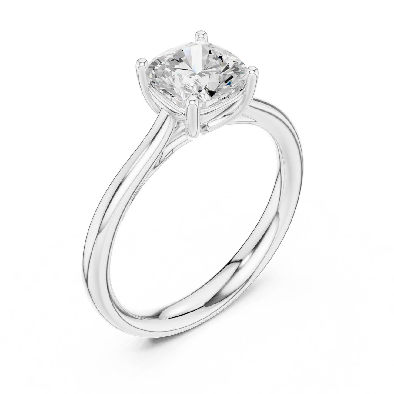 1.12 Ct. Cushion-Cut Diamond Solitaire Ring (DDLR-536) 11