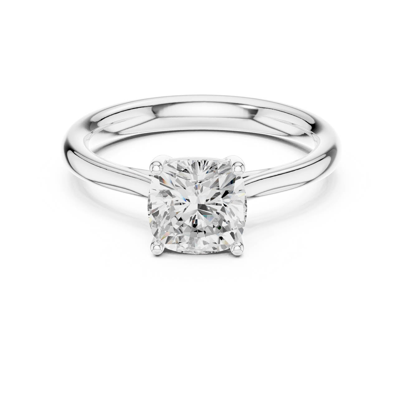 1.12 Ct. Cushion-Cut Diamond Solitaire Ring (DDLR-536)