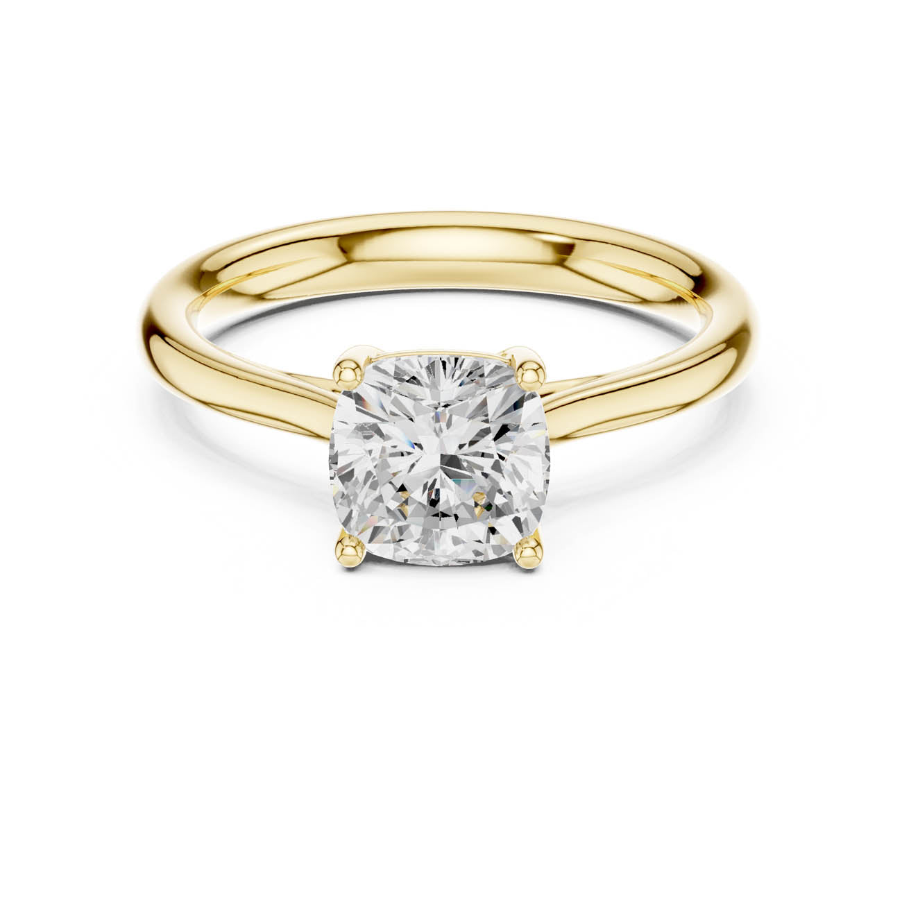 1.12 Ct. Cushion-Cut Diamond Solitaire Ring (DDLR-536) 5
