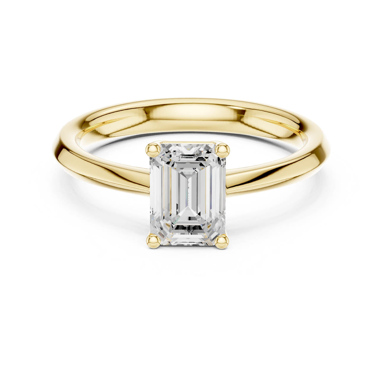 1.02 Ct. Emerald-Cut Diamond Solitaire Ring (DDLR-537) 5