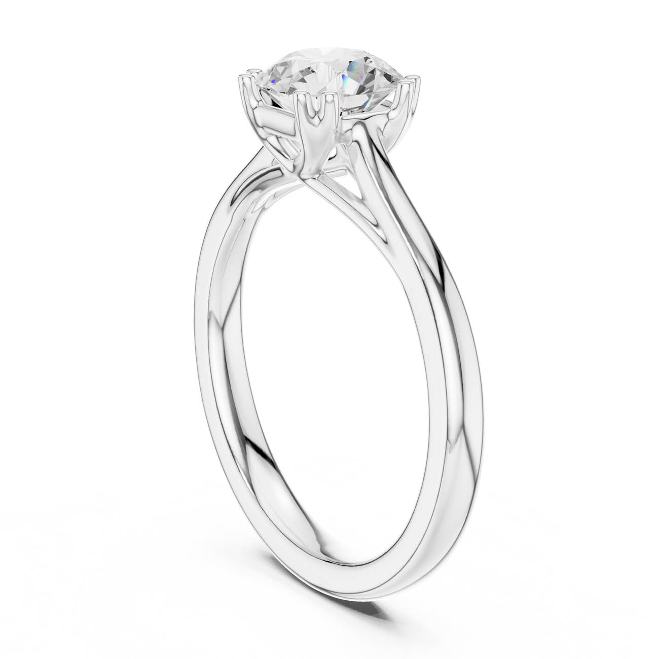 .50-1.00 Ct. Round Brilliant Diamond Solitaire with Four Split-Prong Setting (DDLR-549-550-551) 10