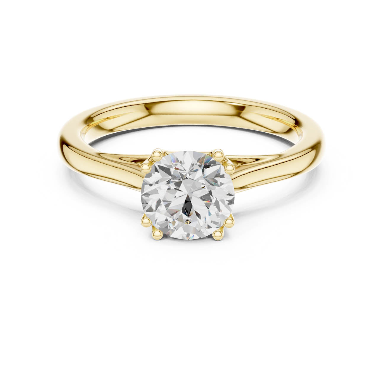 .50-1.00 Ct. Round Brilliant Diamond Solitaire with Four Split-Prong Setting (DDLR-549-550-551) 5