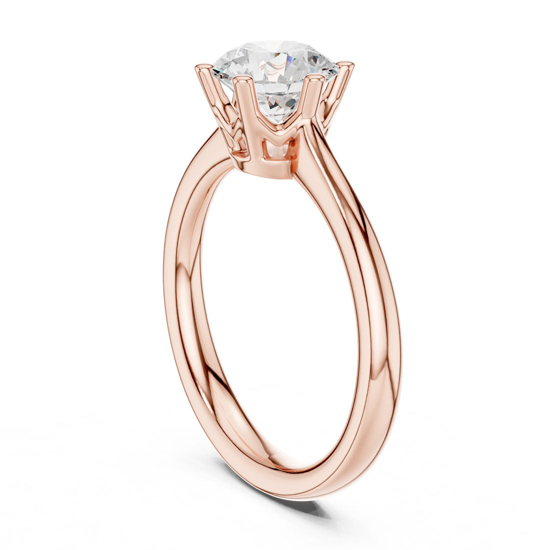 .60-1.10 Ct. Round Diamond Solitaire with Sculpted Claw Prong Setting (DDLR-559-560) 9