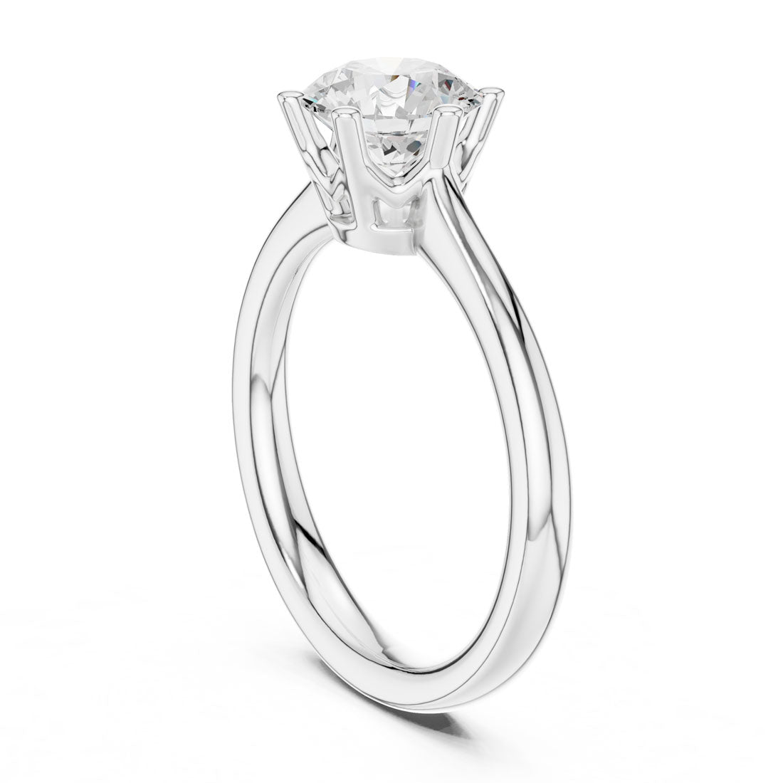 .60-1.10 Ct. Round Diamond Solitaire with Sculpted Claw Prong Setting (DDLR-559-560) 8