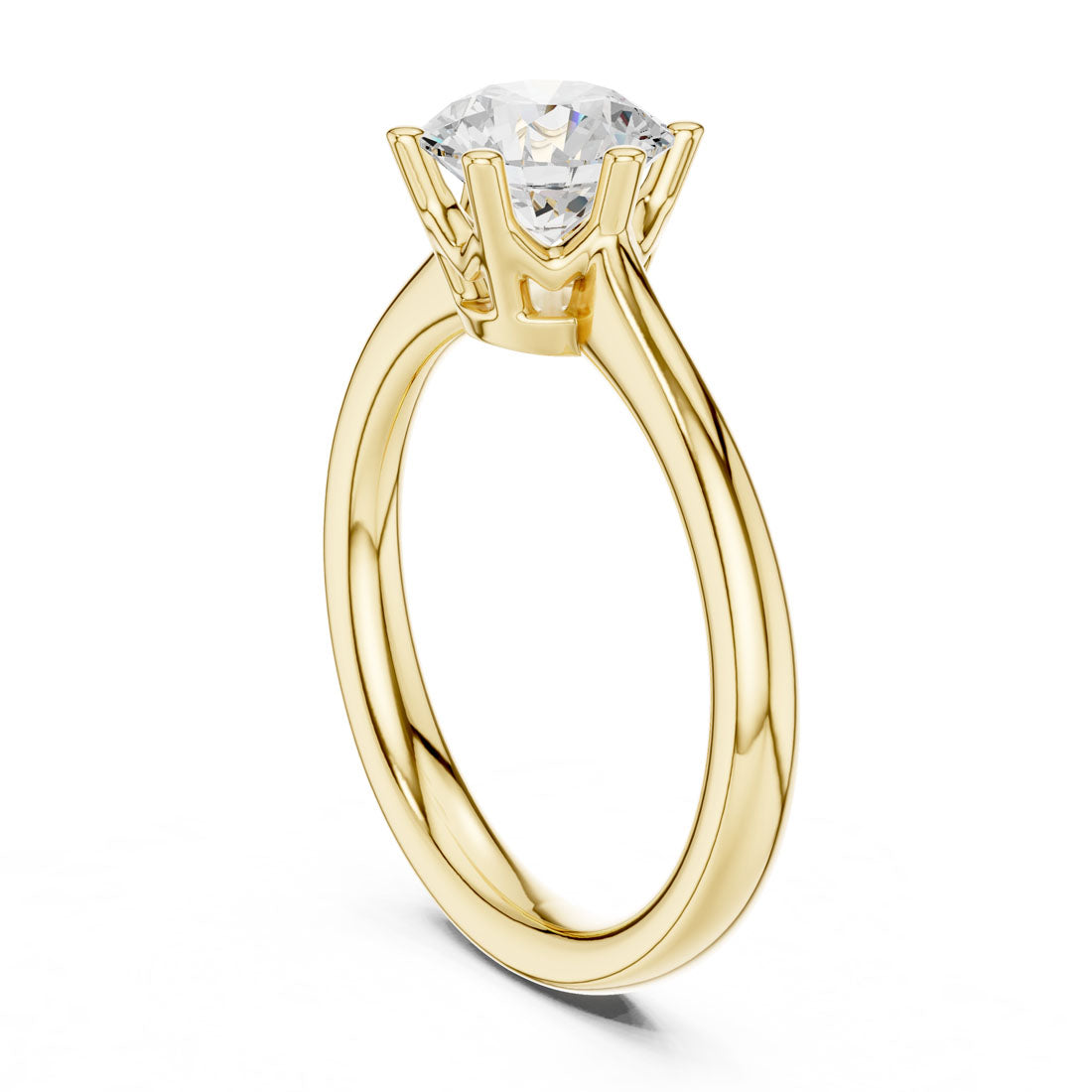 .60-1.10 Ct. Round Diamond Solitaire with Sculpted Claw Prong Setting (DDLR-559-560) 3
