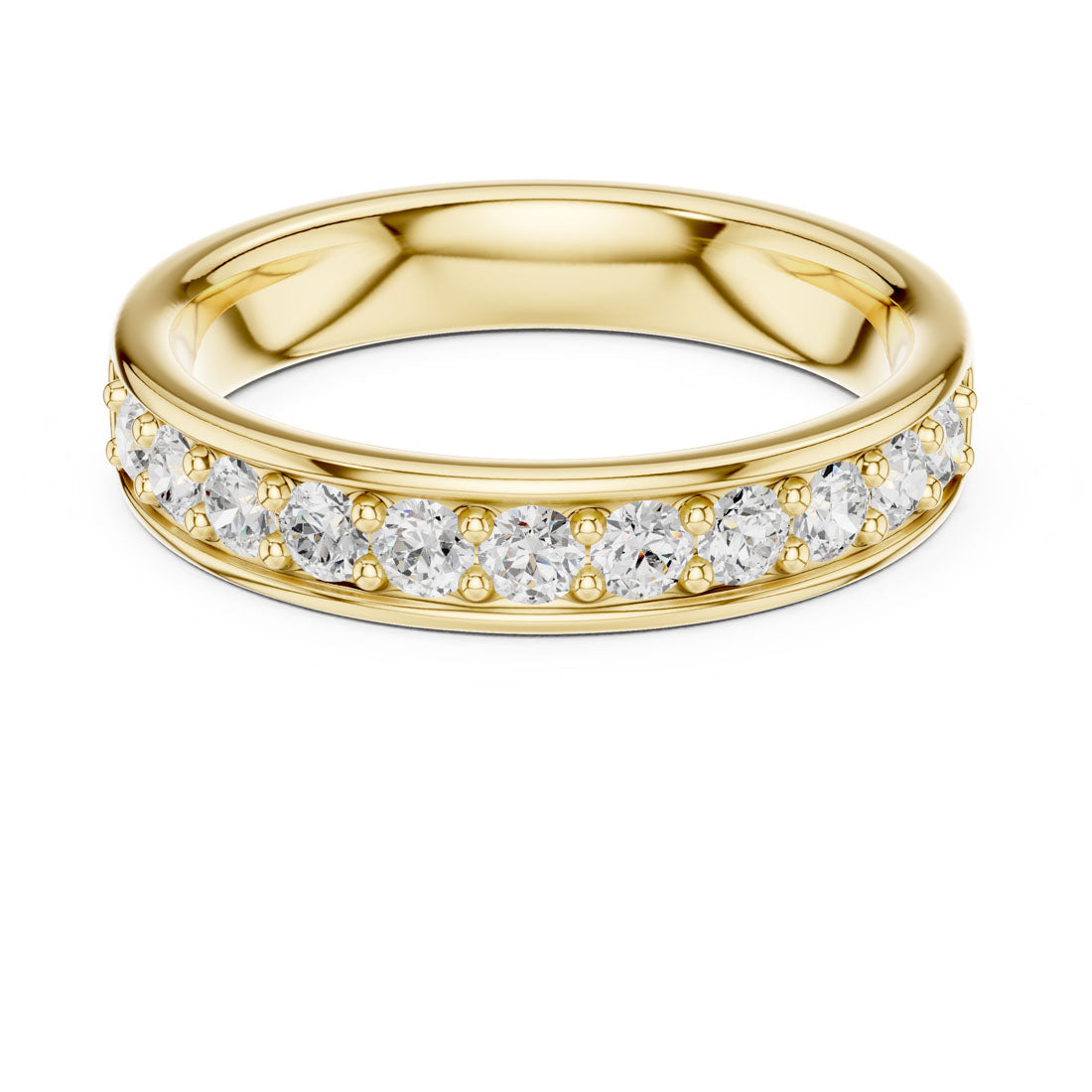 .50 Ct. Round Diamond Half Eternity Band with Pavé Setting (DDLR-577) 5