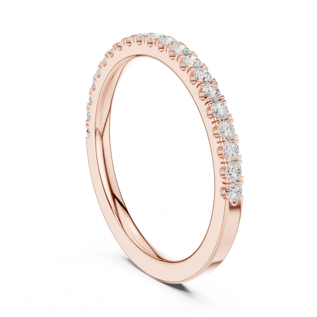 .25 Ct. Classic Half Eternity Pavé Diamond Band (DDLR-596) 10