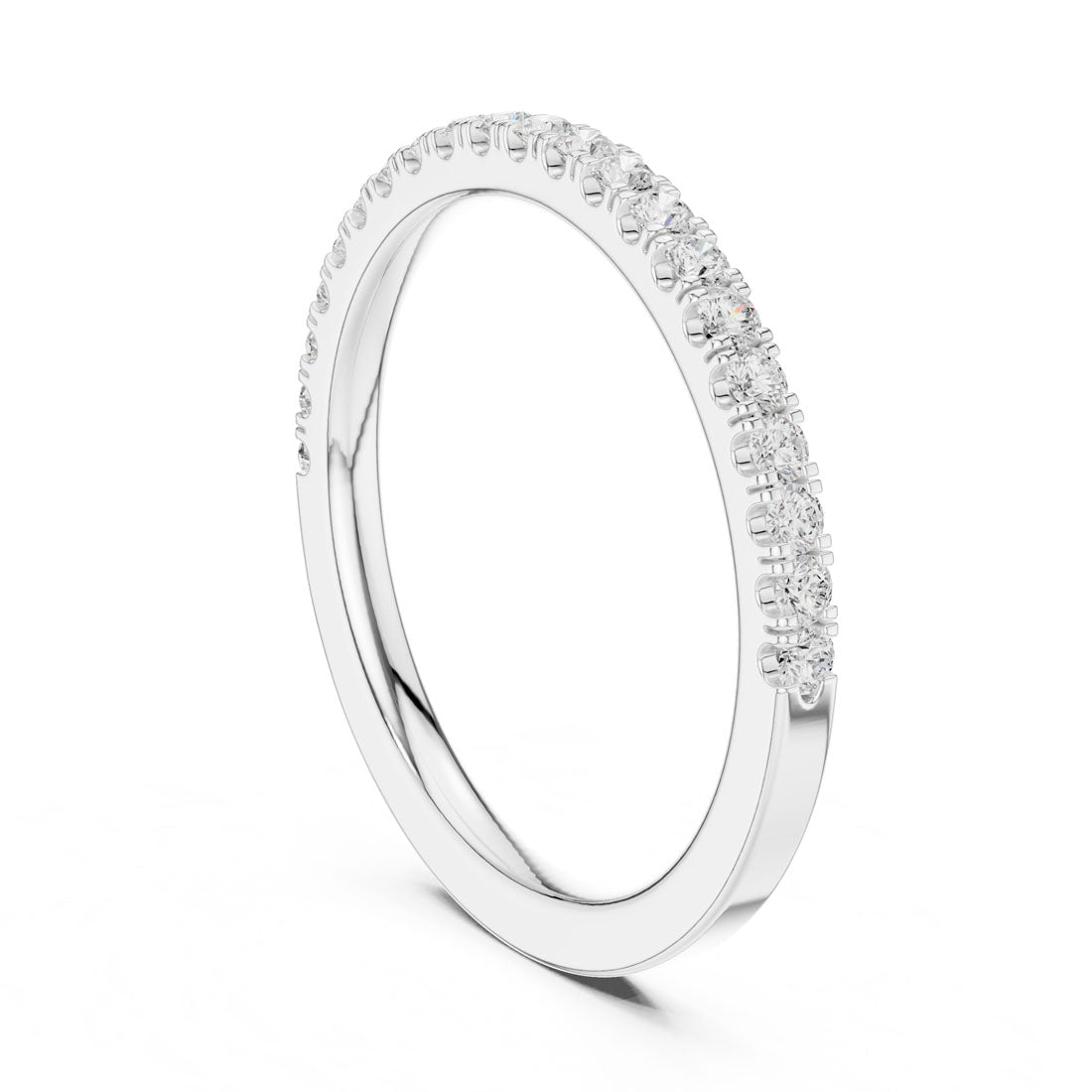 .25 Ct. Classic Half Eternity Pavé Diamond Band (DDLR-596) 9