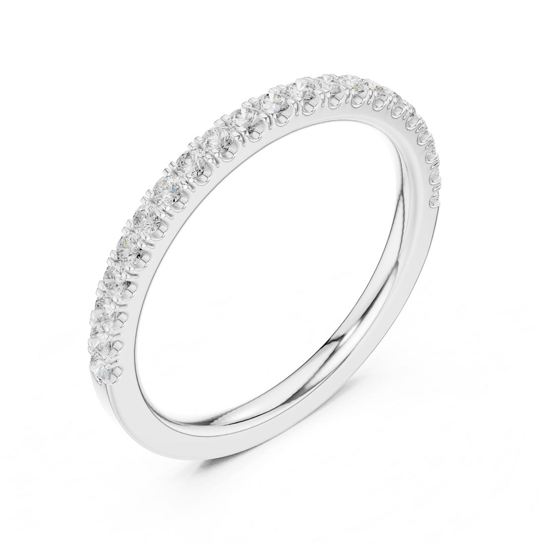 .25 Ct. Classic Half Eternity Pavé Diamond Band (DDLR-596) 8