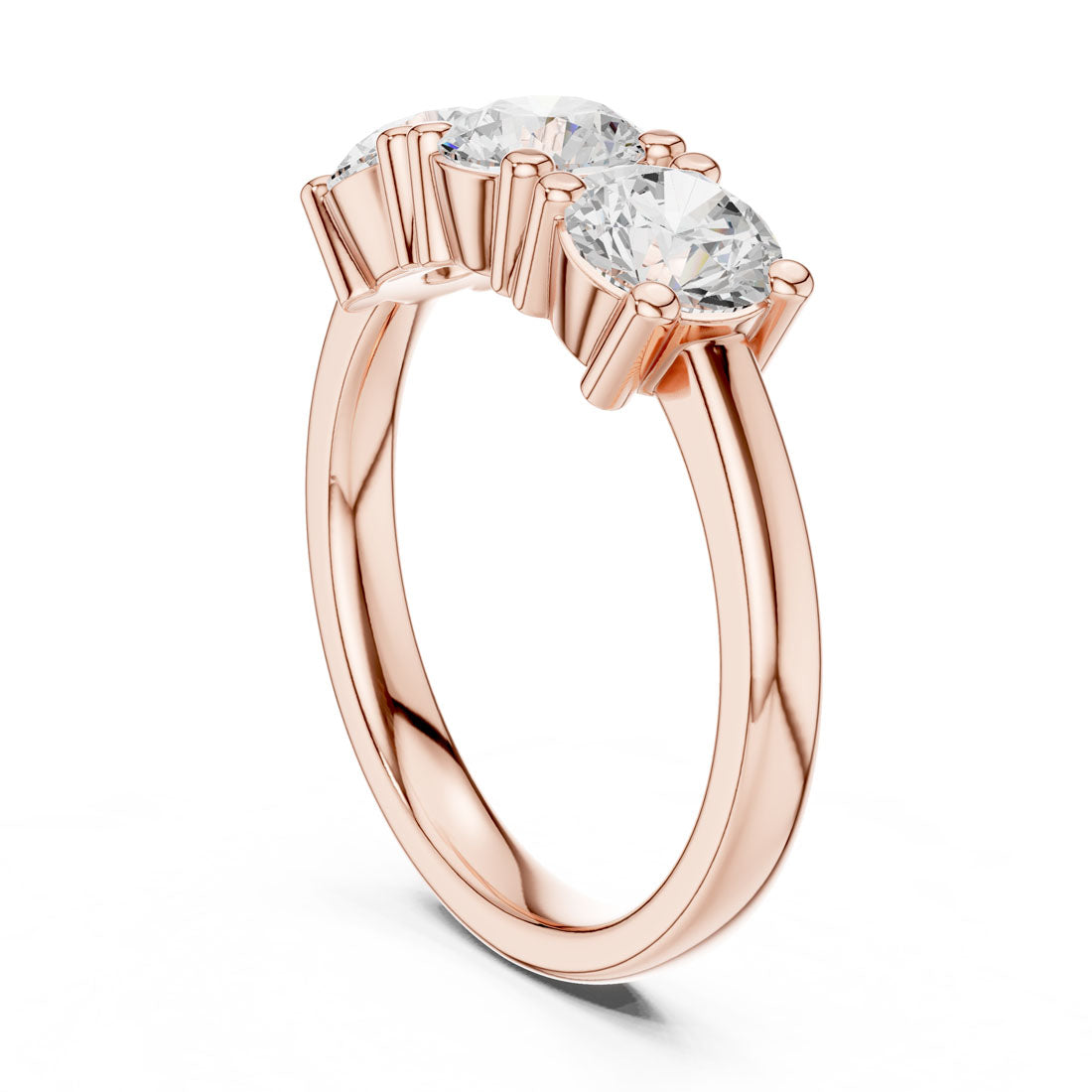 .27-2.10 Ct. Three-Stone Round Diamond Band (DDLR-609-613) 10
