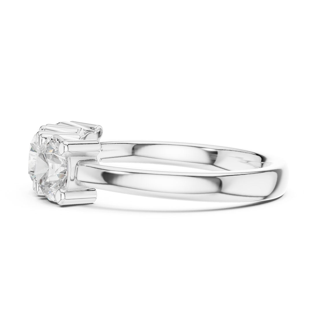 .27-2.10 Ct. Three-Stone Round Diamond Band (DDLR-609-613) 12