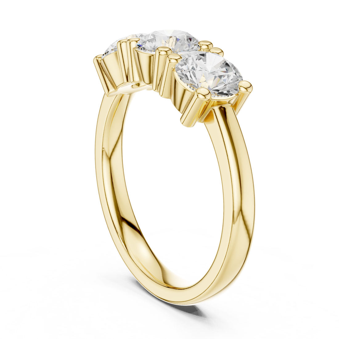 .27-2.10 Ct. Three-Stone Round Diamond Band (DDLR-609-613) 3