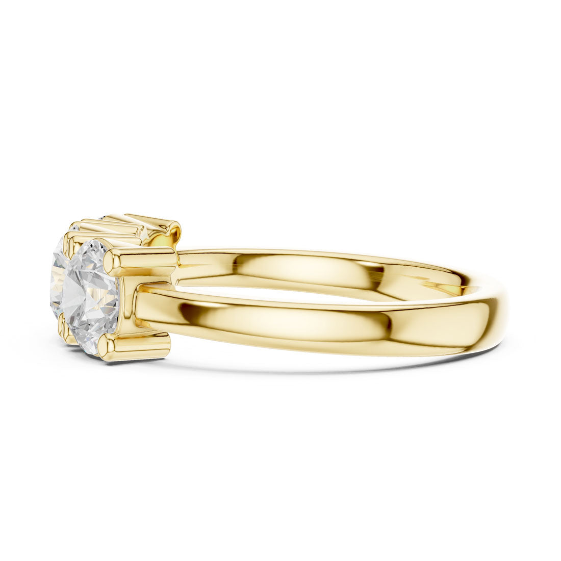 .27-2.10 Ct. Three-Stone Round Diamond Band (DDLR-609-613) 4