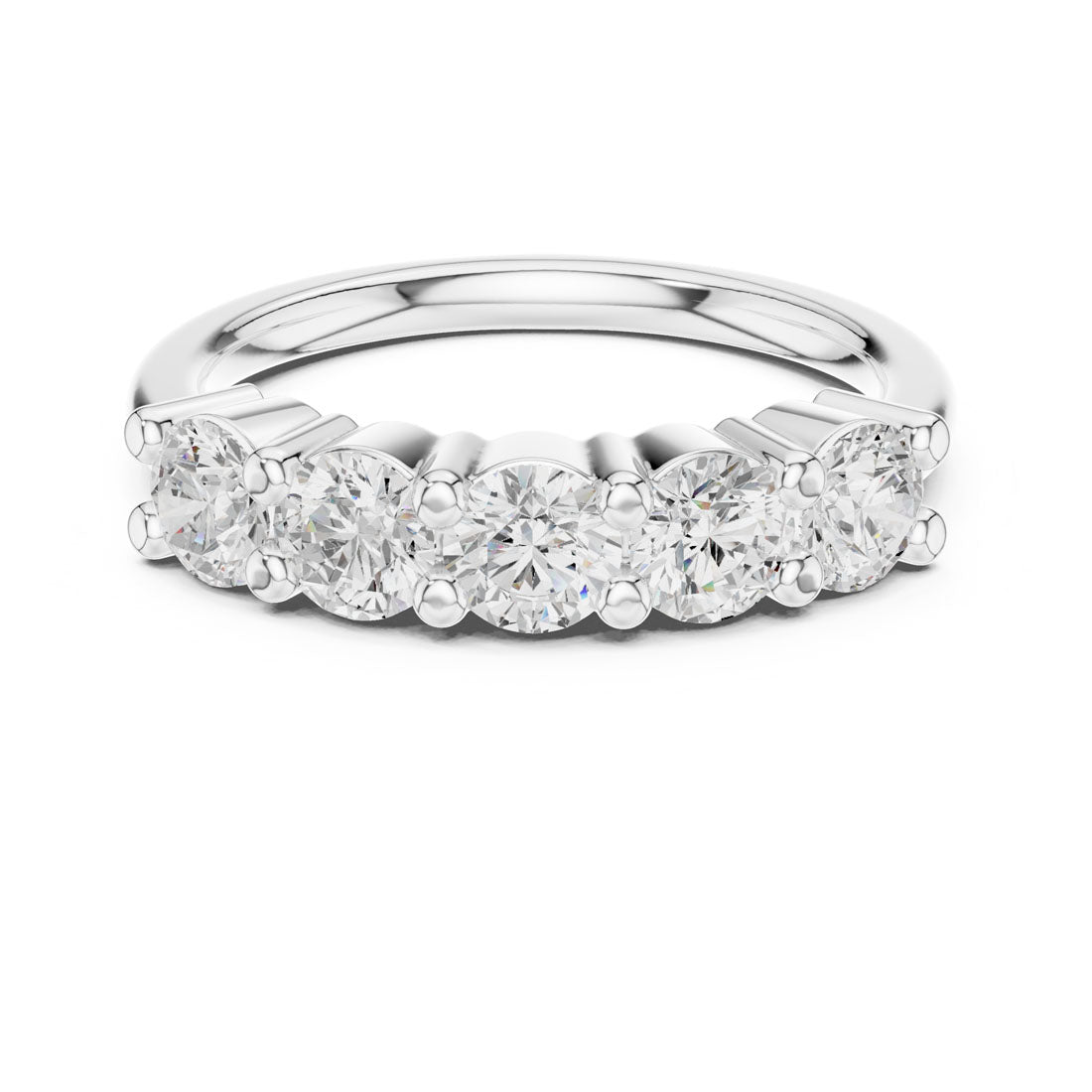 .55-1.55 Ct. Five-Stone Round Diamond Band (DDLR-614-617) 5
