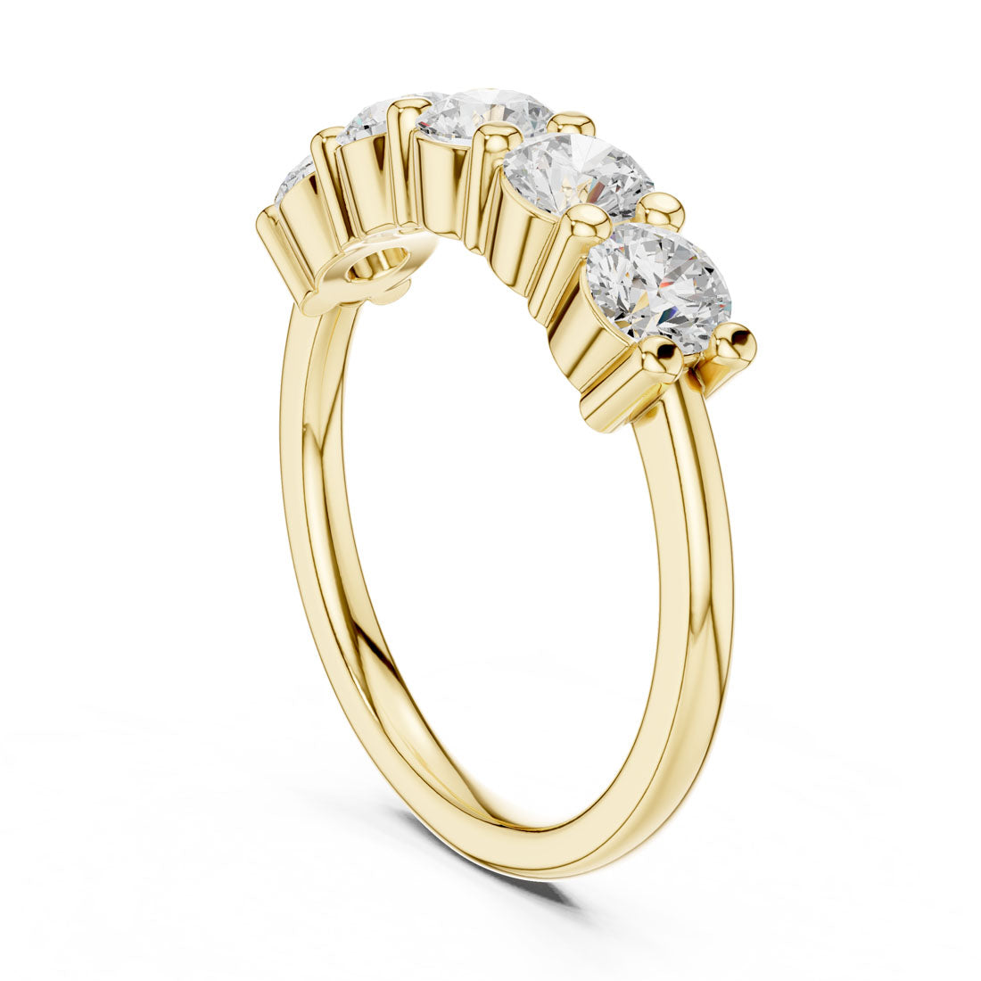 .55-1.55 Ct. Five-Stone Round Diamond Band (DDLR-614-617) 3