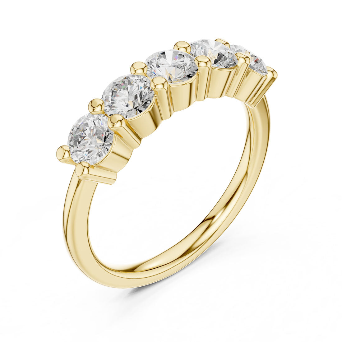 .55-1.55 Ct. Five-Stone Round Diamond Band (DDLR-614-617)