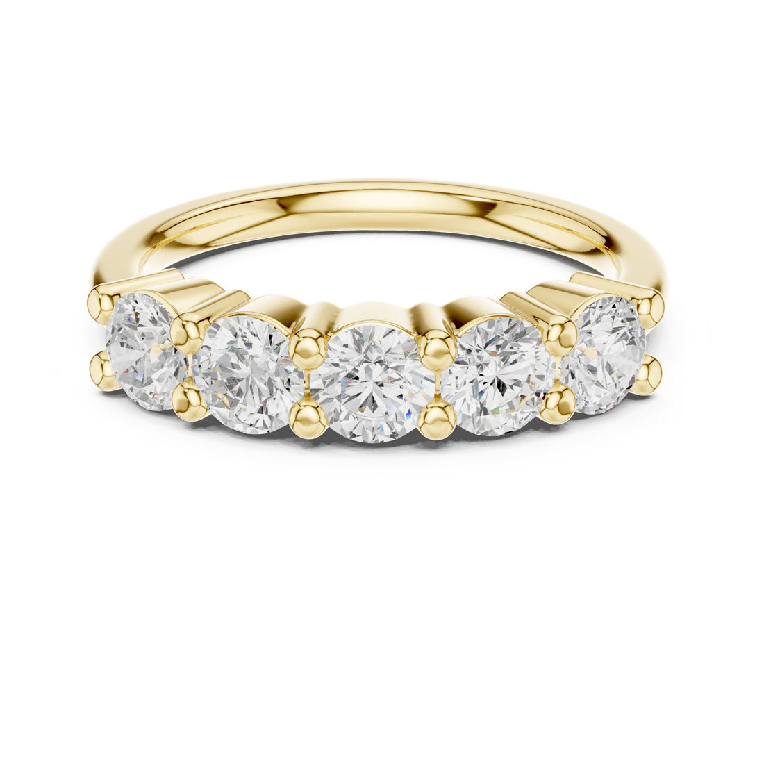 .55-1.55 Ct. Five-Stone Round Diamond Band (DDLR-614-617)