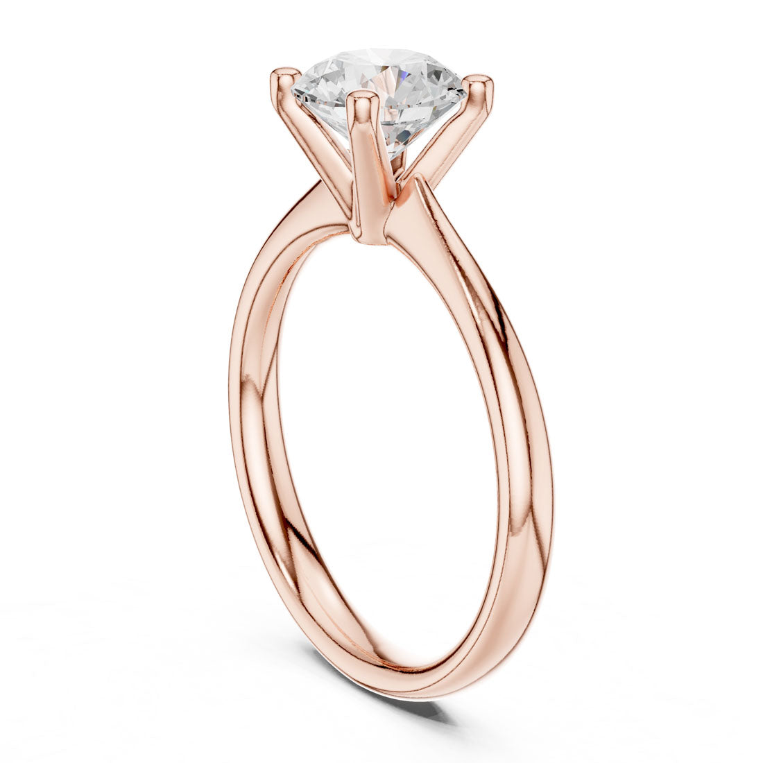 1.10 Ct. Round Diamond Solitaire with Classic Four-Prong Setting (DDLR-627) 9
