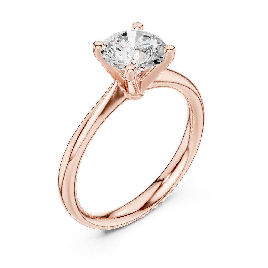 1.10 Ct. Round Diamond Solitaire with Classic Four-Prong Setting (DDLR-627) 8