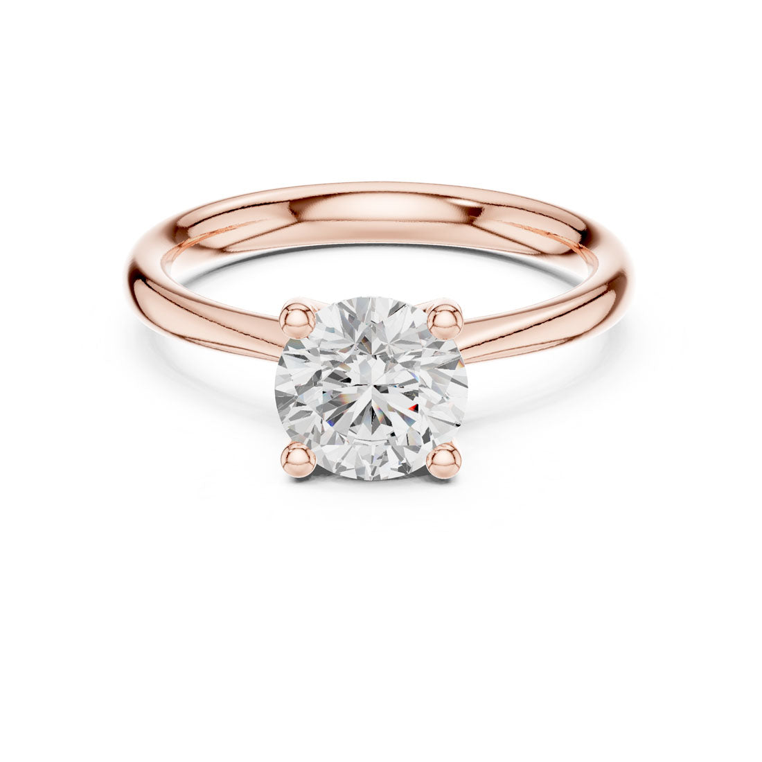 1.10 Ct. Round Diamond Solitaire with Classic Four-Prong Setting (DDLR-627) 7