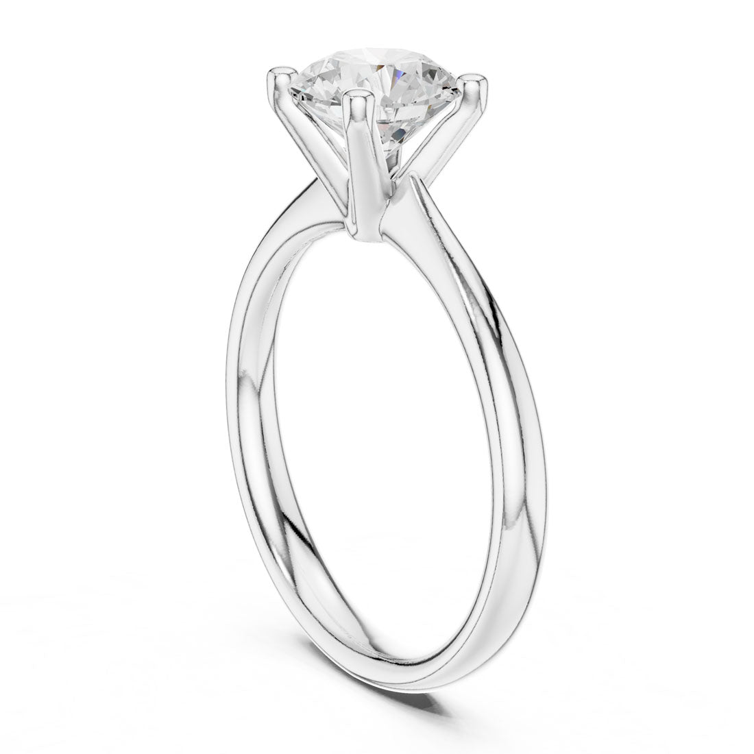 1.10 Ct. Round Diamond Solitaire with Classic Four-Prong Setting (DDLR-627) 10