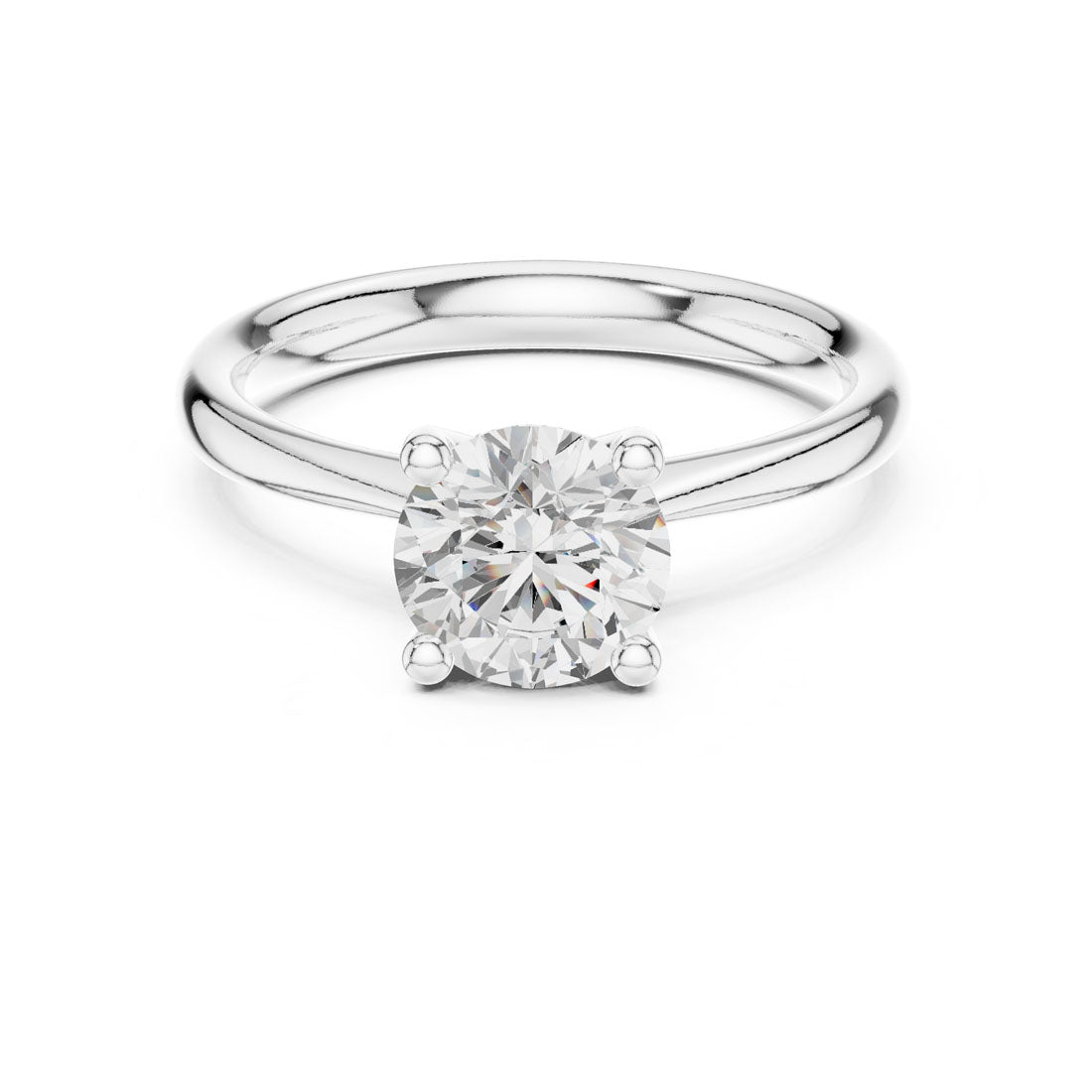 1.10 Ct. Round Diamond Solitaire with Classic Four-Prong Setting (DDLR-627) 5