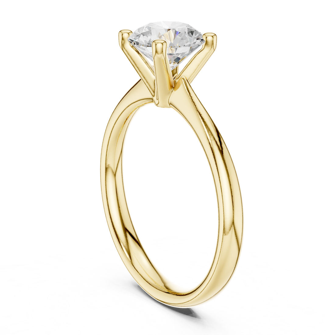 1.10 Ct. Round Diamond Solitaire with Classic Four-Prong Setting (DDLR-627) 3