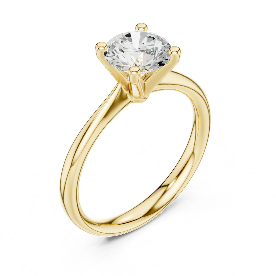 1.10 Ct. Round Diamond Solitaire with Classic Four-Prong Setting (DDLR-627)