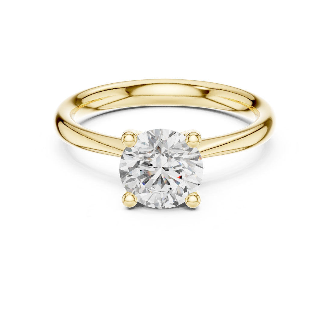 1.10 Ct. Round Diamond Solitaire with Classic Four-Prong Setting (DDLR-627)