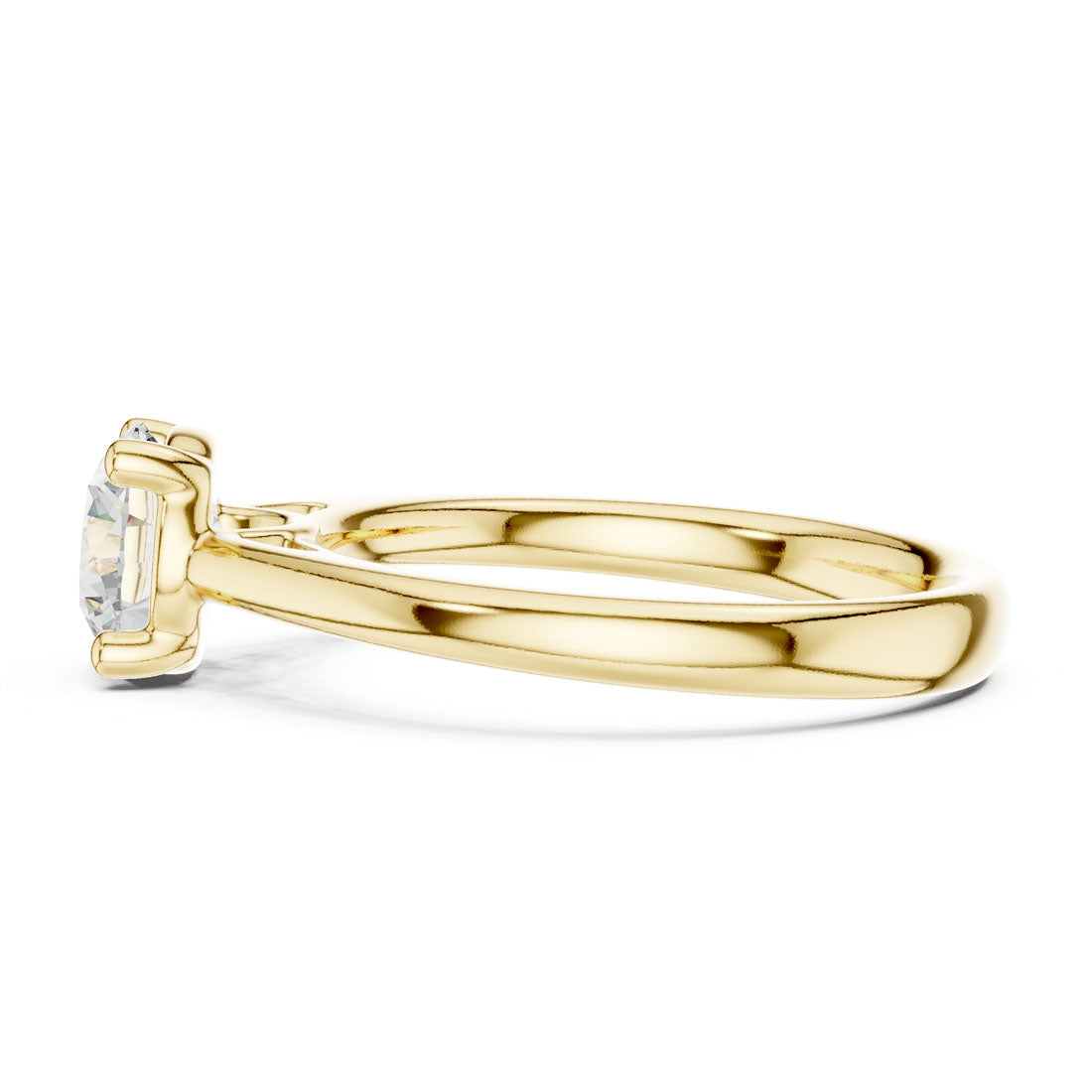 1.10 Ct. Round Diamond Solitaire with Classic Polished Band (DDLR-630) 4
