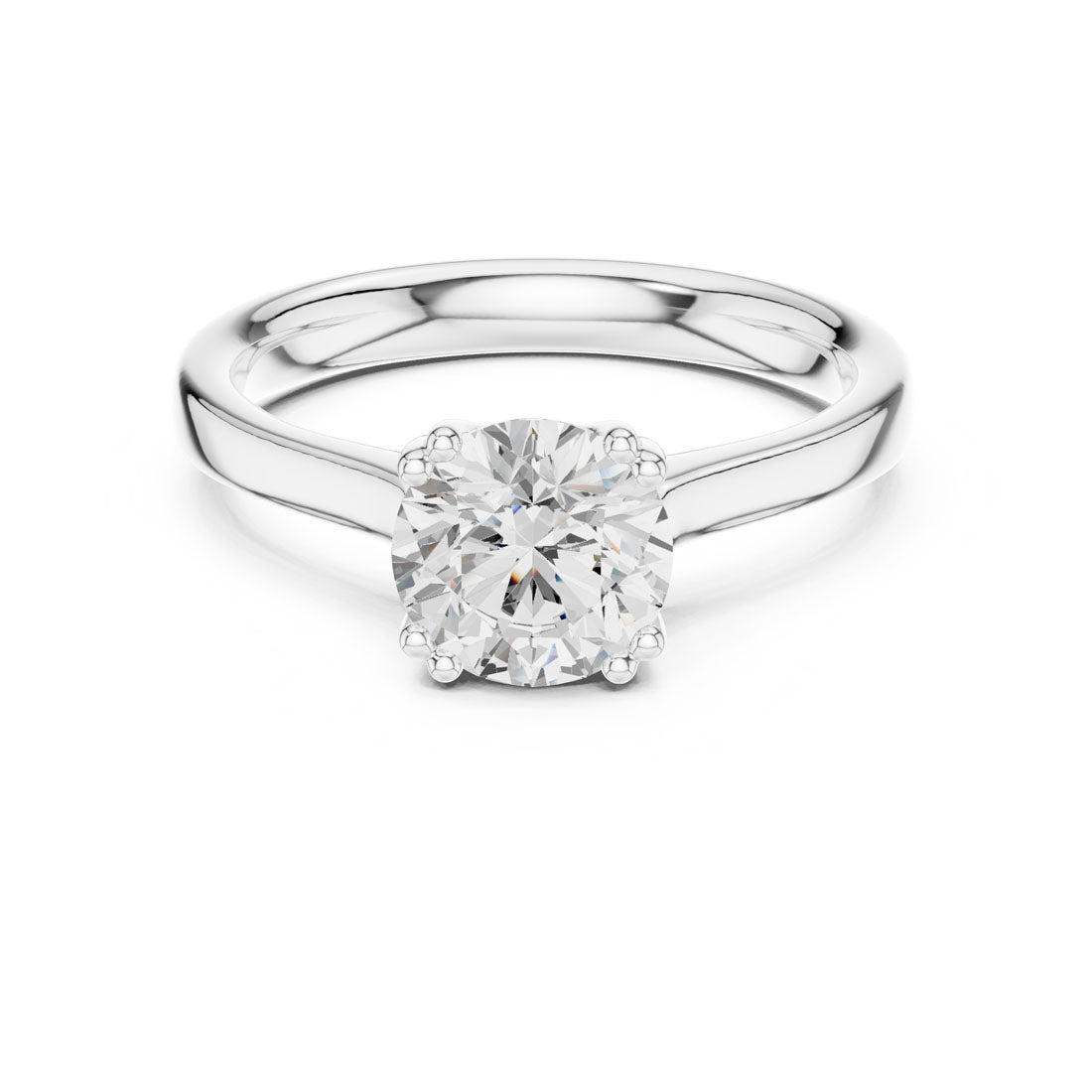 1.10 Ct. Round Cut Diamond Solitaire with Double Prong Setting (DDLR-639)