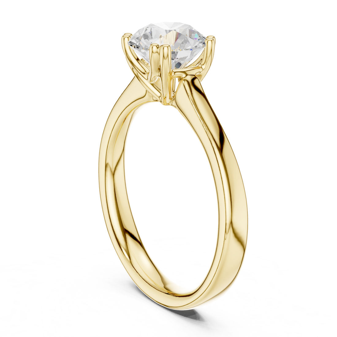 1.10 Ct. Round Cut Diamond Solitaire with Double Prong Setting (DDLR-639) 3