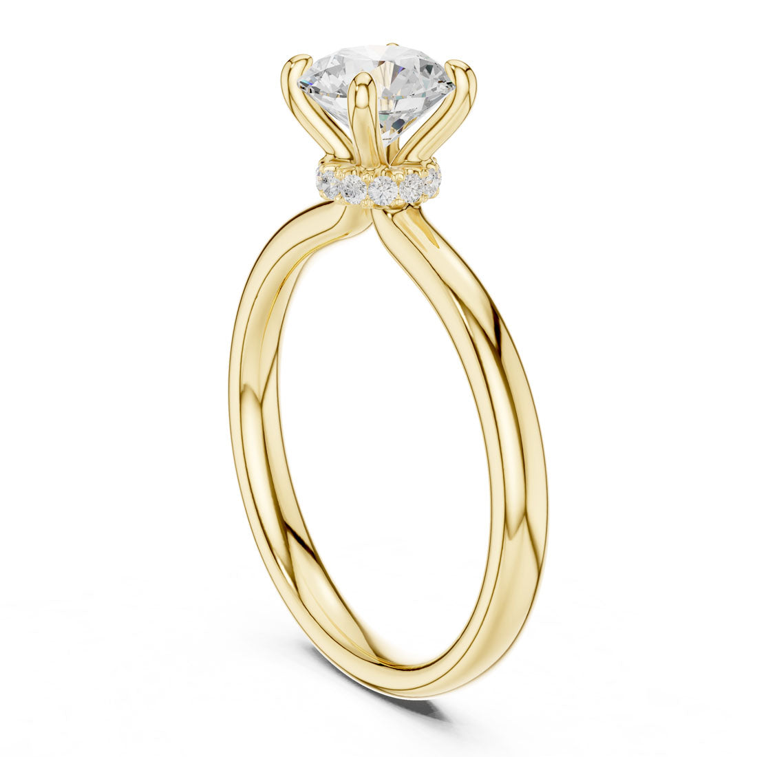1.05 Ct. Round Diamond Solitaire with Classic Six-Prong Setting (DDLR-644) 3