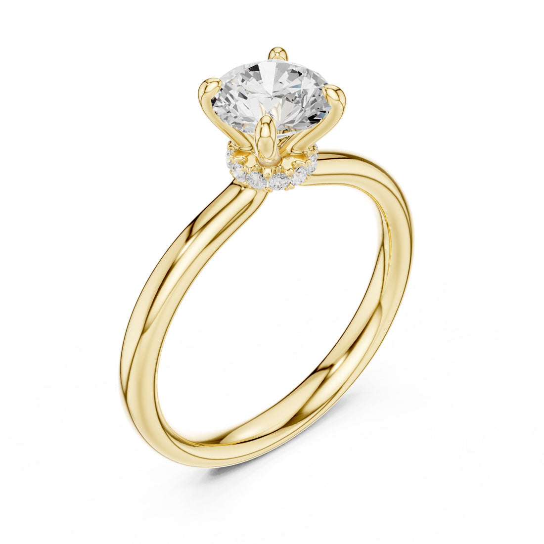 1.05 Ct. Round Diamond Solitaire with Classic Six-Prong Setting (DDLR-644)